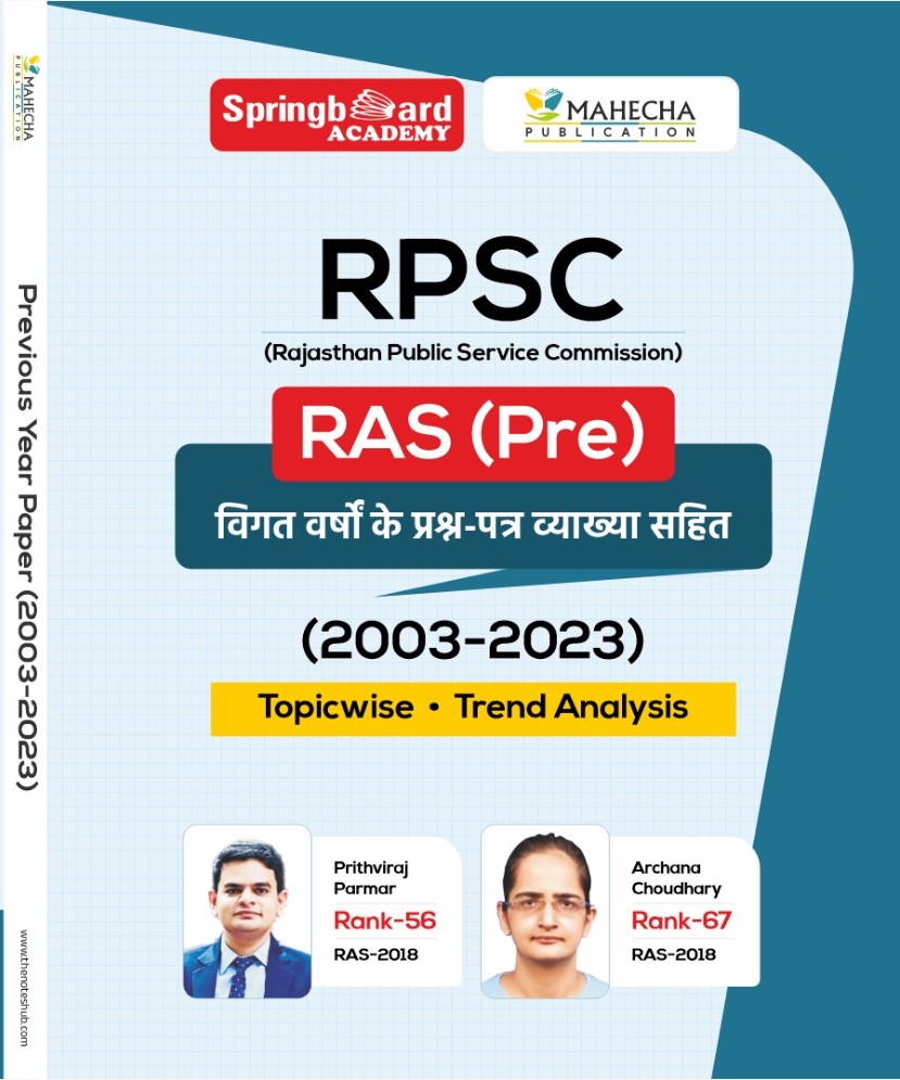 RPSC (RAS PRE) PREVIOUS DESCRIPTIVE PAPER TOPICWISE (HINDI)